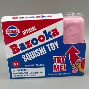 Official Bazooka PINK Scented Bubble Gum Squishy Sensory Toy